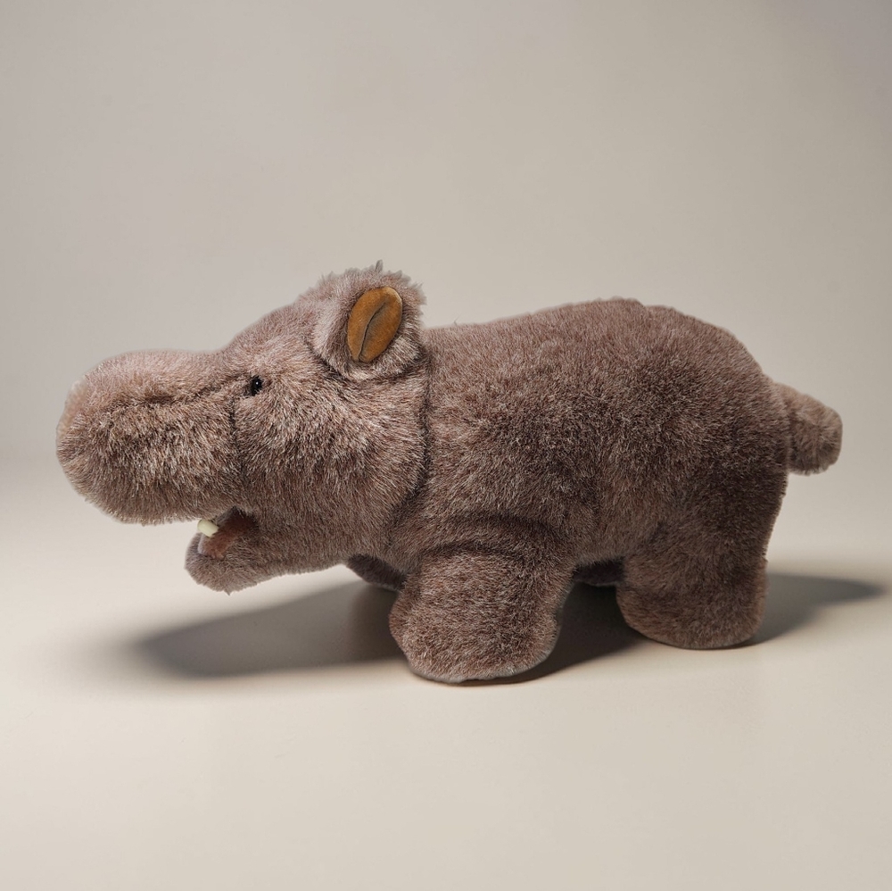 Vintage GUND Collectible Hippopotamus  (Bubbles 6030) Plush Toy